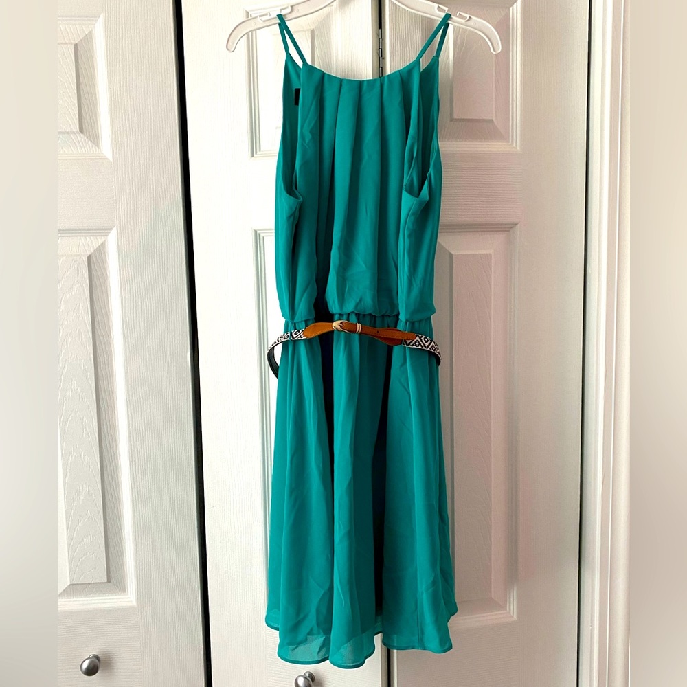 IZ Byer turquoise dress